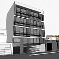 Modern Multi Story Guesthouse Building With Balconies Plants Glass Windows And Surrounding Trees