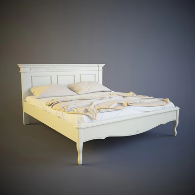 Double bed 3d model Double bed 3d model