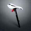 Hardware Tools Bicycle Saddle with Black Seat Post White Red Fizik Brand Durable Design