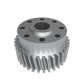 Industrial Metal Gear Component With Multiple Holes And Toothed Edges For Machinery Use