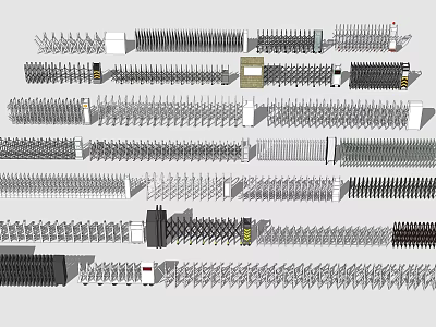 Various Types Of Home Heating Radiators With Different Designs And Sizes 3d model