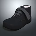 Stylish Black Short Boots With Adjustable Strap And Lace Up Design For Daily Use