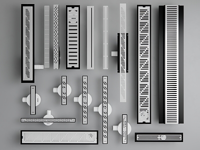 Modern floor drain strip floor drain outlet model