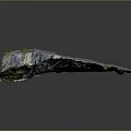 Detailed Terrain Model With Multicolored Layered Rock Formations Mountainous Features And Lush Vegetation