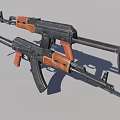 The AKMS Rifle 3d model
