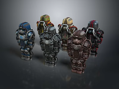 Mech Warrior Mech Soldier Machine Battlearm Mechanical Battlearm Machine Fighter Robot 3d model