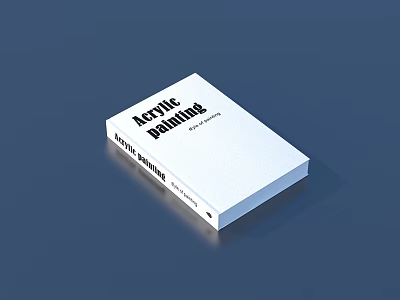 Acrylic Painting Beginner's Guide Book With Step by Step Learning Techniques 3d model