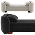 Stylish Daybeds With Light And Dark Upholstery And Unique Legs