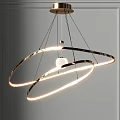 Modern Contemporary Chandelier Designs with Circular Rings Multiple Lights and Metallic Frames