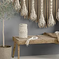 Handmade Macrame Animal Wall Decor with Bohemian Tassel Fringe Design for Home Living Room