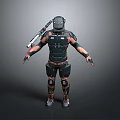Sci-Fi Armor Alien Armor Sci-Fi Armor High-Tech Armor Futuristic Armor Alien Warrior Armor 3d model