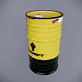 Industrial Equipment Yellow ROSNEFT Barrel With 100 Pure Oil Label