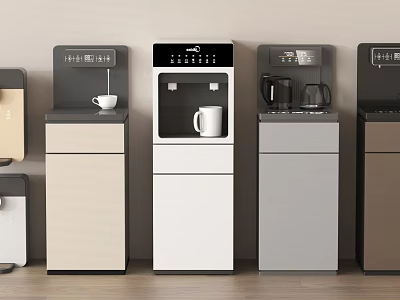 Modern Vertical Water Dispensers In Various Colors With Stylish Home Designs 3d model