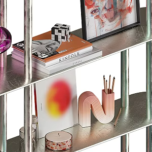 Modern Decorative Ornaments Jewelry Books 3d model