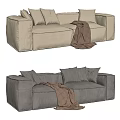 Modern Bonaldo double sofa 3d model