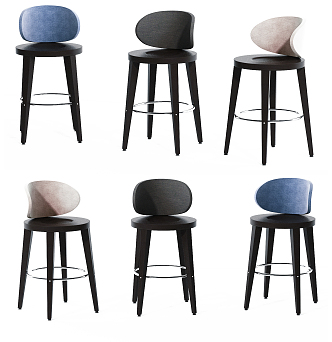 Modern Bar Chair 3d model