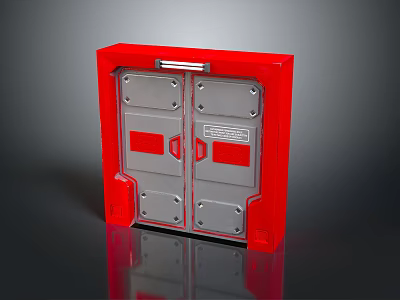 Security door password door metal sealed door metal door explosion-proof door password lock biometric door 3d model