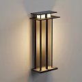 Modern Wall Sconce Design With Vertical Slats And Warm Illumination Effect