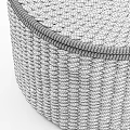 Light Brown Handwoven Round Storage Box With Lid For Home Storage