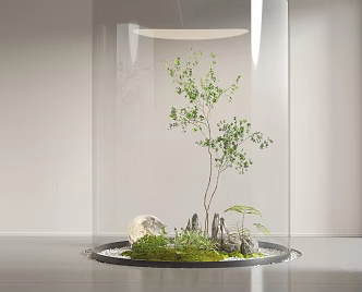 Courtyard landscape landscaping 3d model
