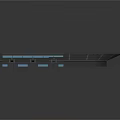Black Curved Architectural Components With Multiple Arched Designs And Smooth Surfaces