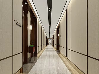 Light Luxury Away Hotel Away 3d model
