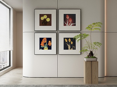 modern decorative painting 3d model