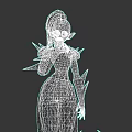 Game Movie Character Featuring Green Skin White Hair Red Heart Object And Flame Decorations