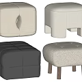Sofa stool 3d model