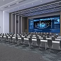 modern command center emergency command center 3d model