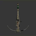 Crossbow Crossbow Crossbow Crossbow Mechanical Crossbow Shift Bow and Arrow Shoot Far Equipment Weapons High-tech Crossbow 3d model