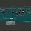 Teal Workbench With Pegboard And Tools On Tabletop With Drawers And Storage