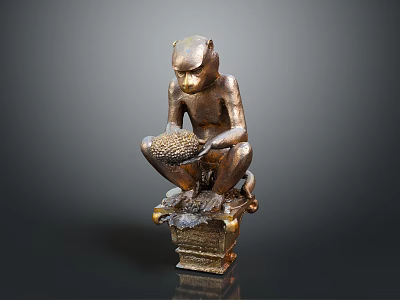 Monkey Monkey Cartoon Monkey Anime Monkey Stylized Monkey Fantasy Style Monkey Toy 3d model