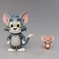 Tom and Jerry 3D Animated Characters Grey Cat and Brown Mouse Design 3d model