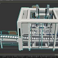 Commercial Automated Packaging Production Line Machinery With Conveyor System And Carton Pallet