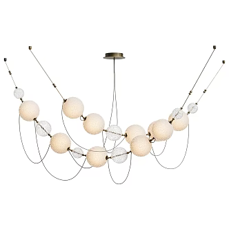 Modern chandelier glass chandelier 3d model
