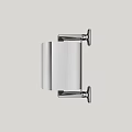 Modern Chrome Wall Mounted Bathroom Toilet Paper Holder Single Roll Design