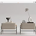 Modern bedside table 3d model