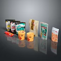 Vibrant Daily Life Products Including Cup Containers Pouches And Box Packages