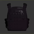 Purple Tactical Vest With Adjustable Straps And Multiple Utility Pockets