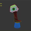 Advanced Spacecraft Control Joystick With Multiple Buttons Central Knob And Spiral Base For Space Exploration