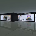 Modern Hair Salon Interior With Stylish Chairs Large Mirrors And Pendant Lights