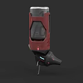 Red And Black Medical Device With Transparent Window And Needle Structure