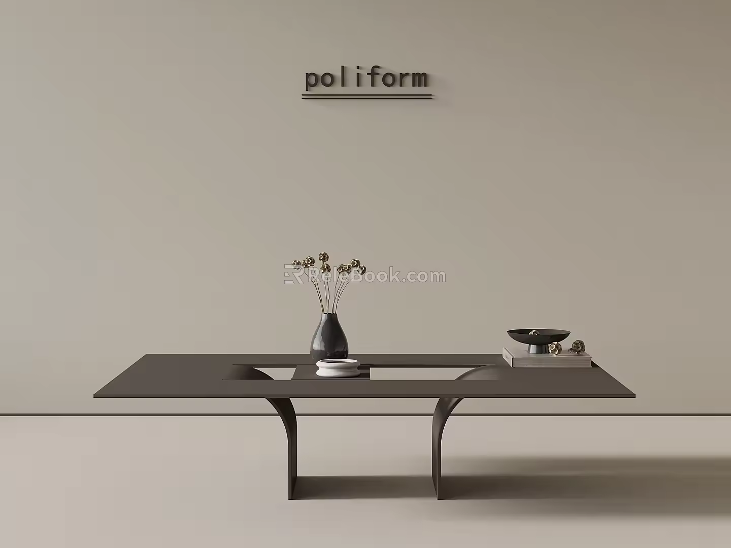 Modern Simple Coffee Table Square Coffee Table 3d model