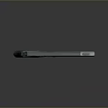 Sci-Fi Weapon 3D Model Design With Sleek Gray Body Yellow Accents And Futuristic Tech Details