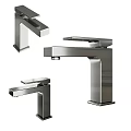 Modern Wall Mounted Faucet And Shower System With Handheld Sprayer And Chrome Finish