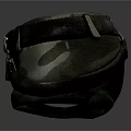 Camouflage Tactical Waist Pouch With Gray Straps And Metal Buckle Design