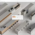 Modern Water Bar Counter Cashier Counter Coffee Bar Counter Tea Counter 3d model
