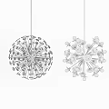 Unique Shaped Pendant Lights with Various Designs and Metal Glass Illumination for Interior Decor