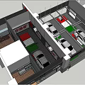 Modern Car Showroom Interior With Multiple Vehicles And Brand Logos